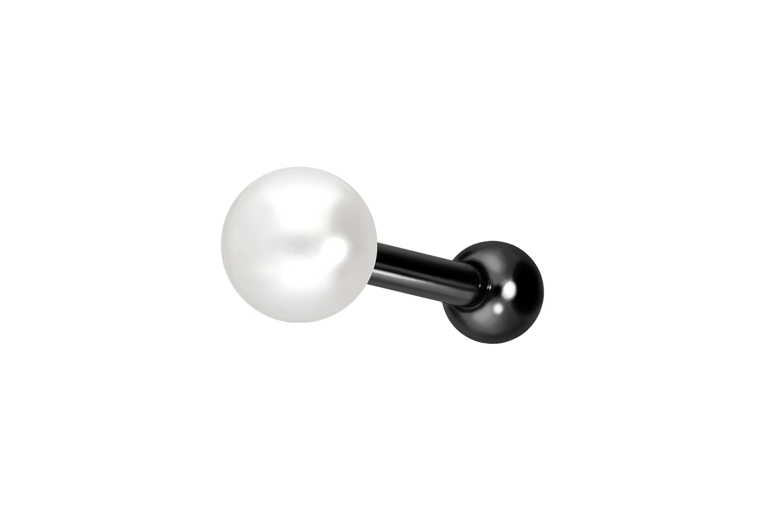 Titan Ohrpiercing mit Innengewinde SYNTHETISCHE PERLE